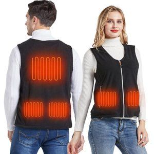 Heated Vest for Men and Women, Rocking Fleece waistcoat, Batteries not Included